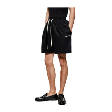 LINEN SHORTS - BLACK