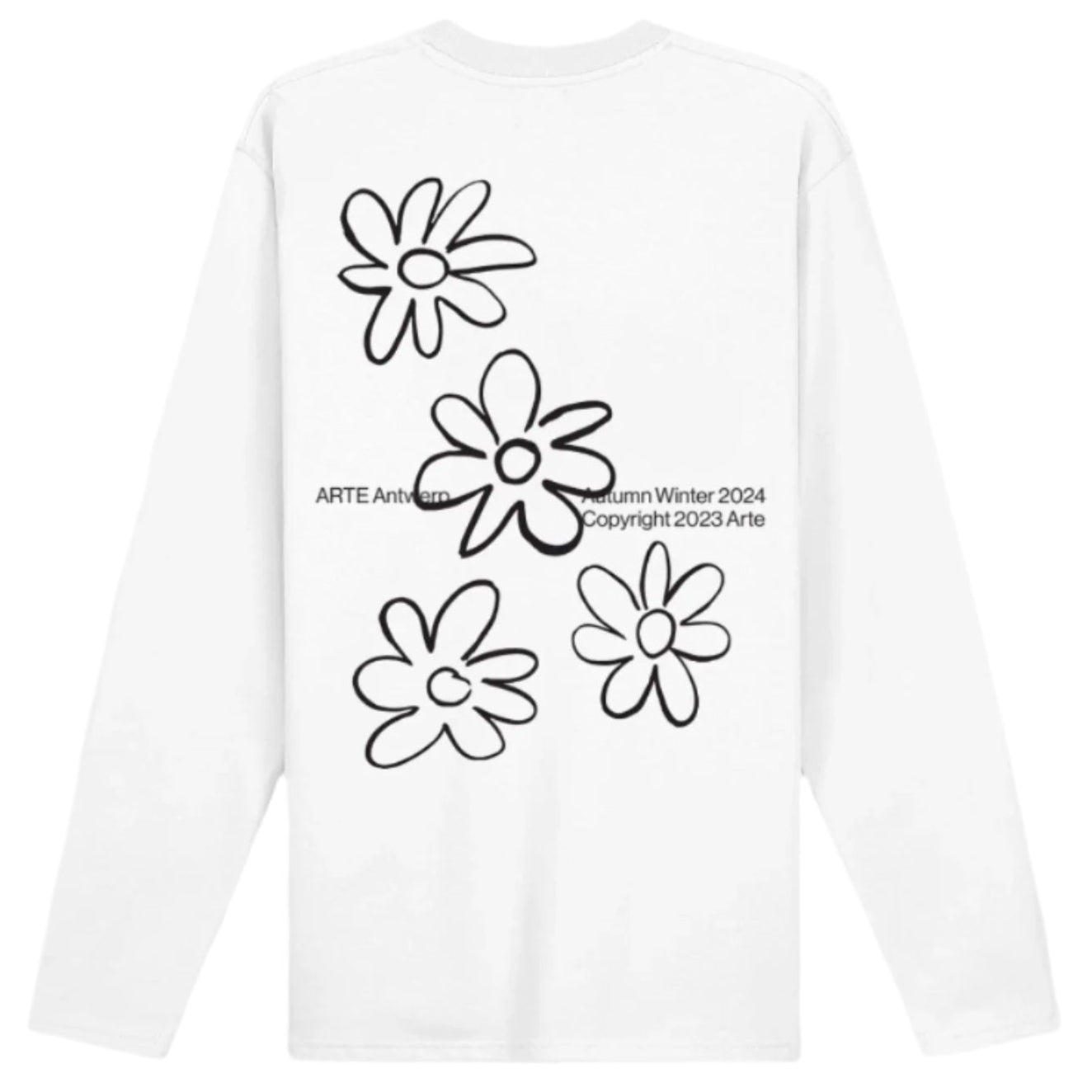 Arte Flowers Long Sleeves White