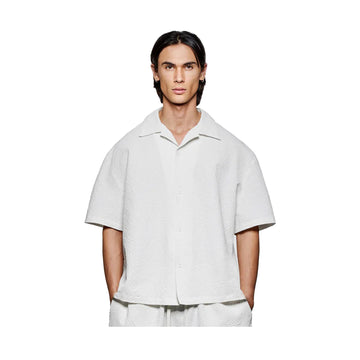 SEERSUCKER VACATION SHIRT - BONE