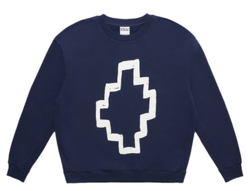 Marcelo Burlon Cross Crewneck Blue White