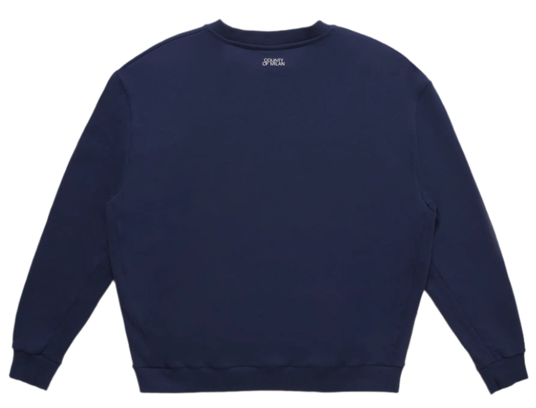 Marcelo Burlon Cross Crewneck Blue White