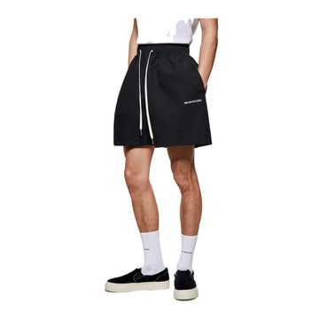 SEERSUCKER SHORTS - BLACK