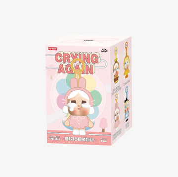 labubu crying again pink box - single