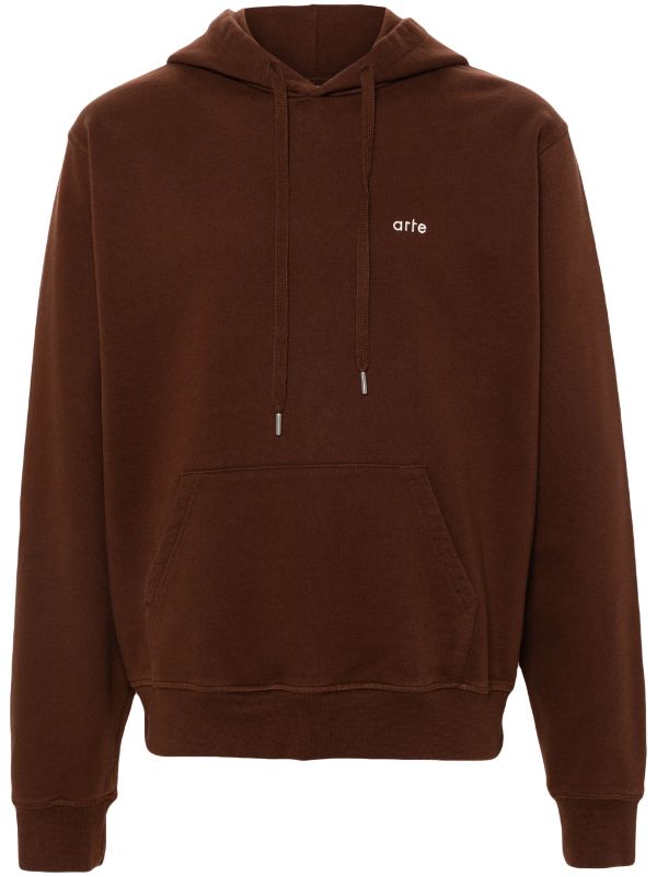 Arte Blooming Ideas Hoodie Brown