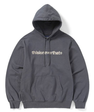 This Is Never That Logo Hoodie Dark Grey