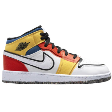 Jordan 1 Mid Multi-Color Canvas (GS)