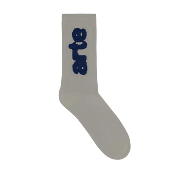 Arte Blurred Vertical Socks Grey