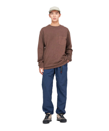 GRAMICCI L/S Pocket Tee Pigment Dyed brown pigment