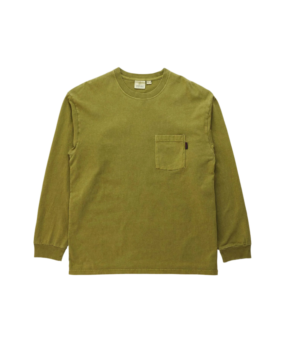 GRAMICCI L/S Pocket Tee Pigment Dyed	pistachio pigment
