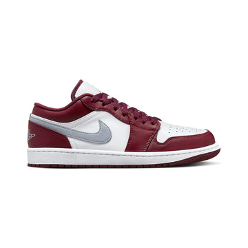 JORDAN 1 LOW WHITE BORDEAUX
