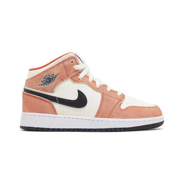 Jordan 1 Mid SE Orange Suede (GS)