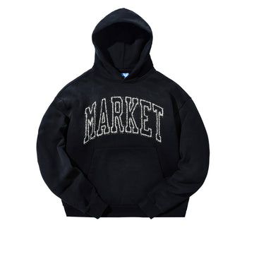 MARKET Static Arc Hoodie jet set black