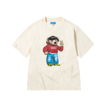 MARKET Fit Check Bear T-Shirt butter cream