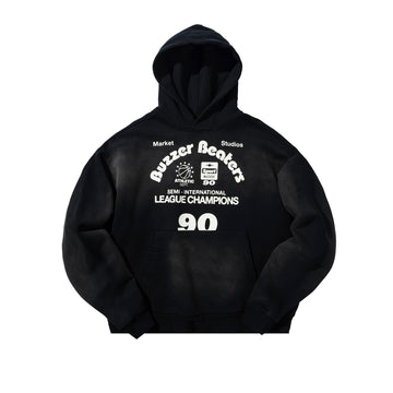 MARKET Buzzer Beaters Hoodie washed black