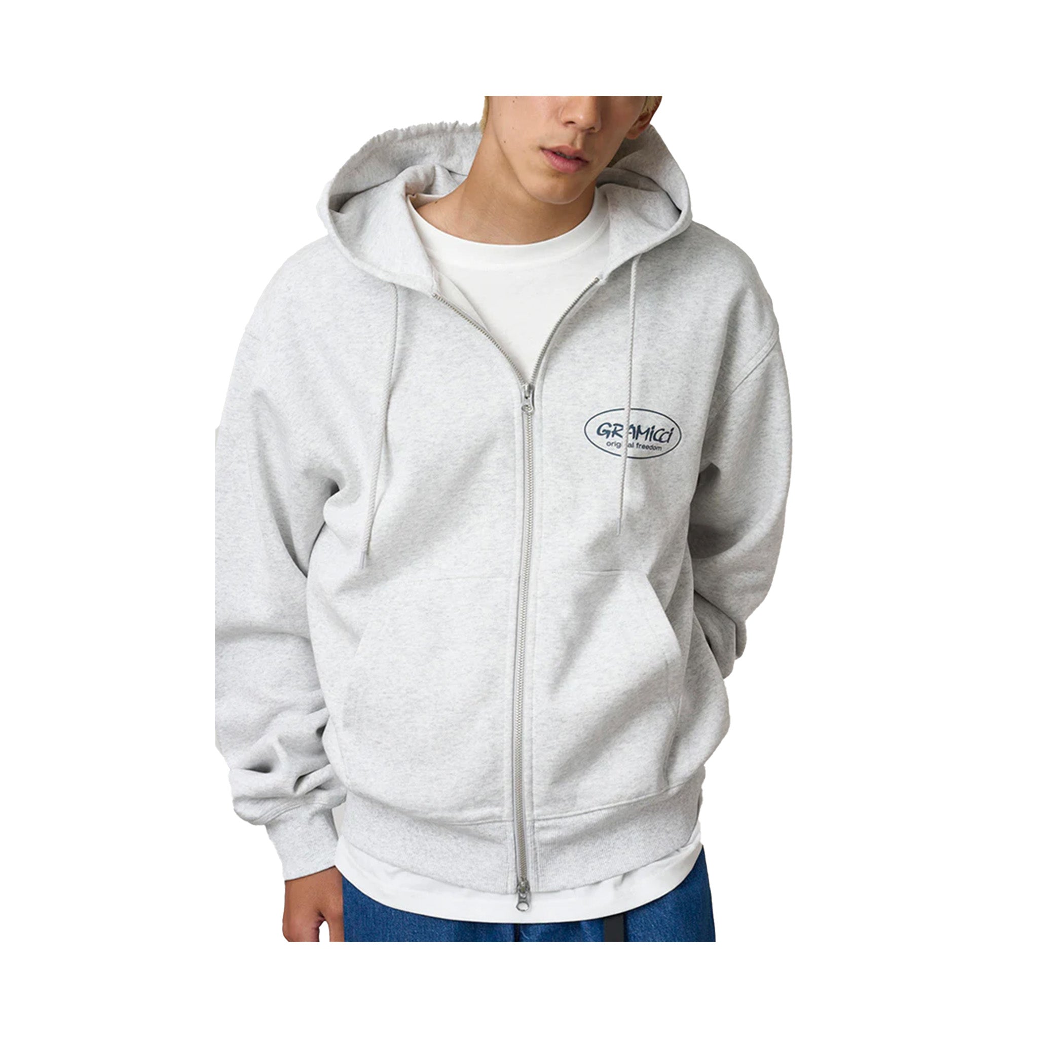 GRAMICCI Original Freedom Zip Hooded Sweatshirt - Ash Heather