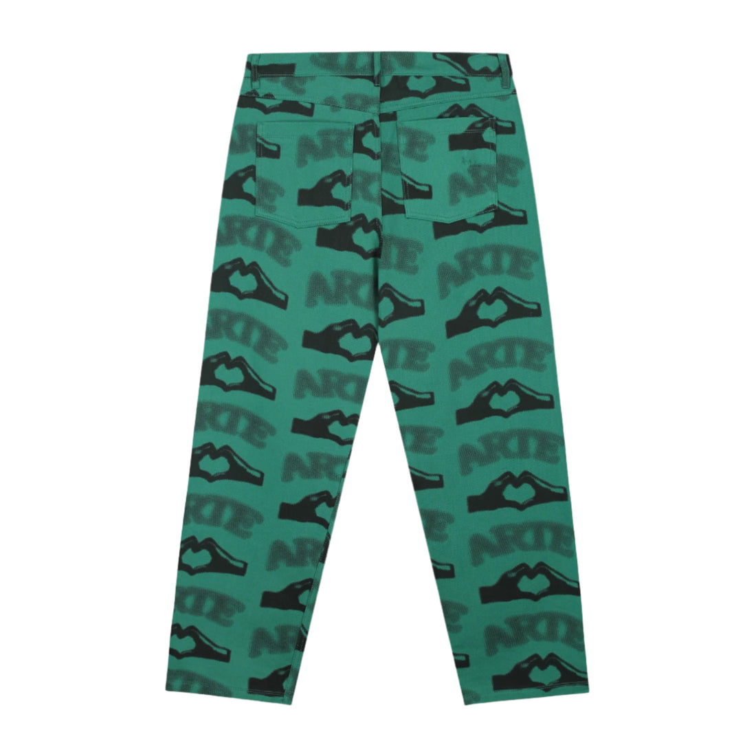 ARTE Heart Printed Pants green