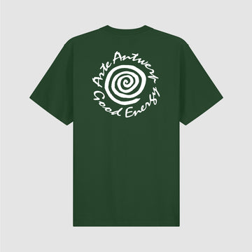 ARTE Big spiral print t-shirt green