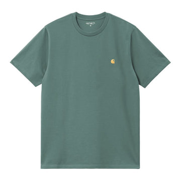 CARHARTT WIP S/S Chase T-Shirt silver pine/gold