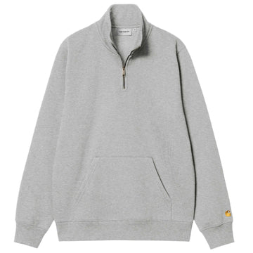 Carhartt Chase neck zip sweat grey heather/gold