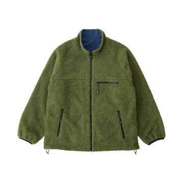 GRAMICCI Reversible Sherpa Jacket - Olive / Dusty Navy