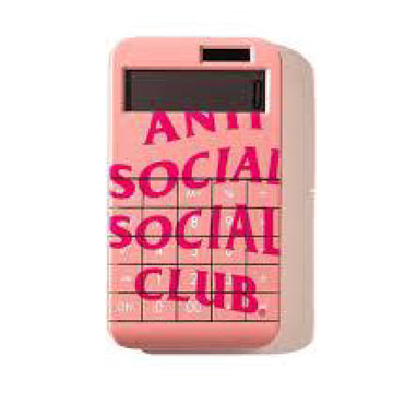 Anti Social Social Club Calculator - Pink