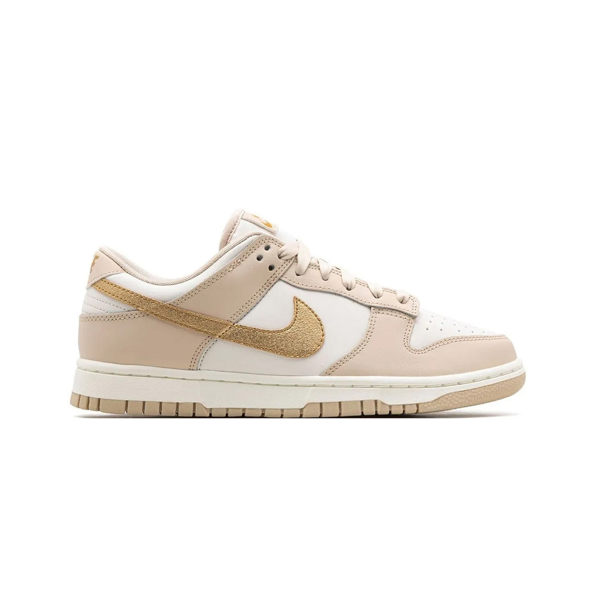 Nike Dunk Low gold swoosh