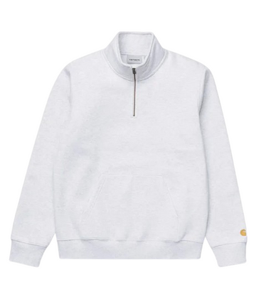 Carhartt Chase Neck Zip Sweat – Ash Heather/Gold