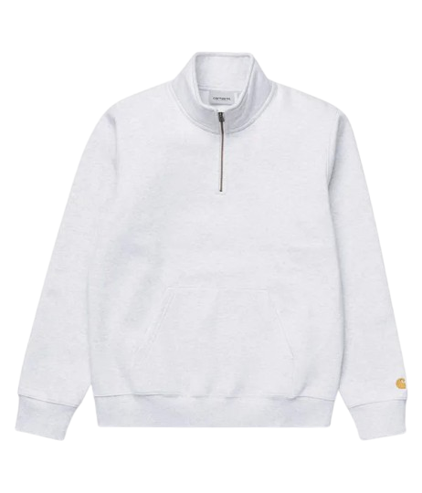 Carhartt Chase Neck Zip Sweat – Ash Heather/Gold