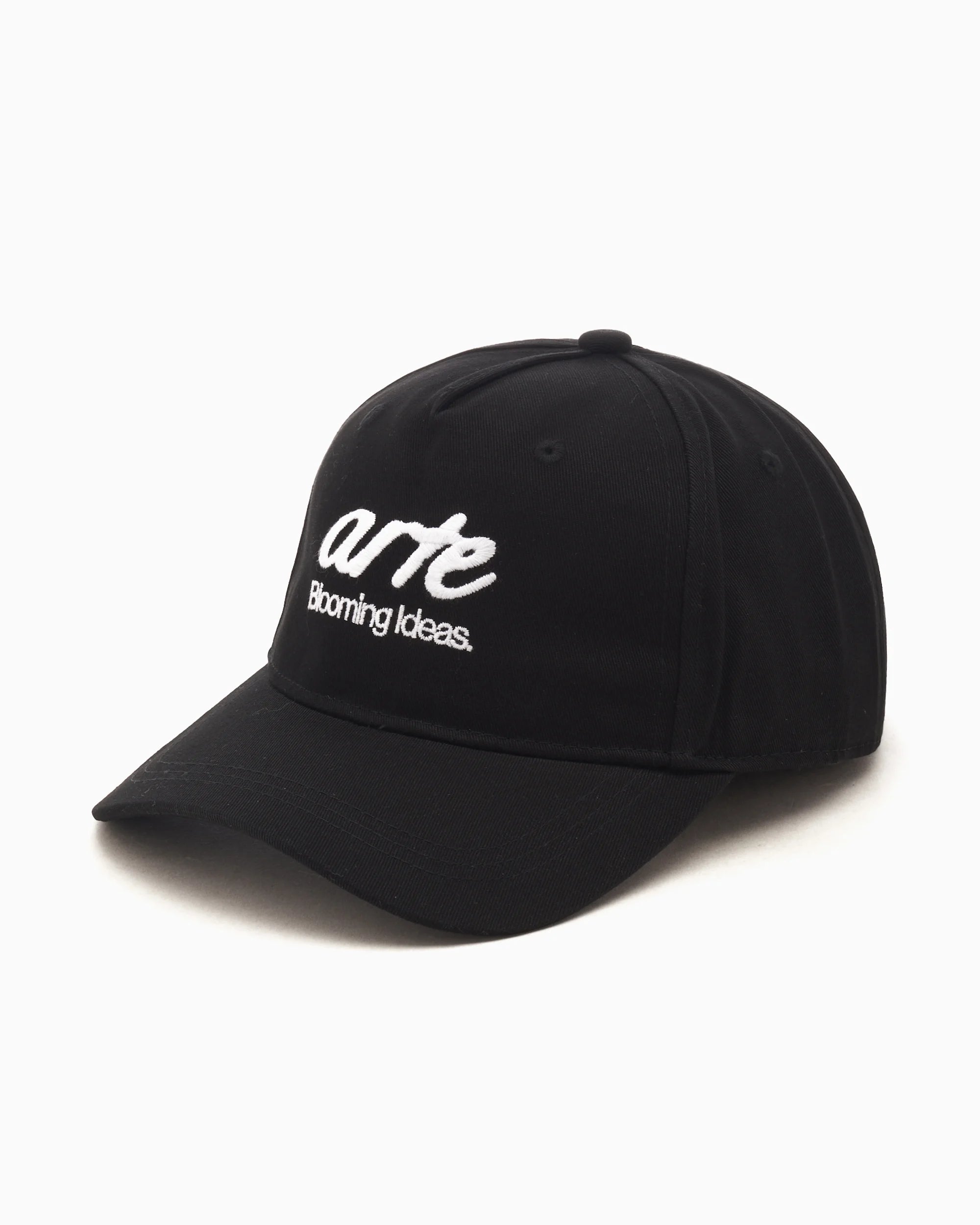 Arte Front Logo Embroidery Cap Black