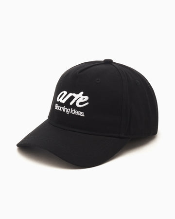 Arte Front Logo Embroidery Cap Black
