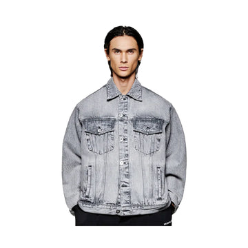 DENIM TRUCKER JACKET - WASHED BLACK
