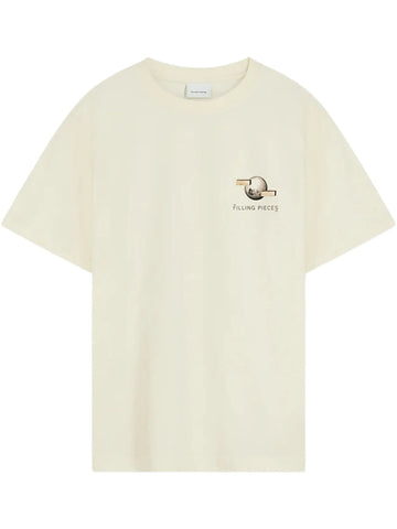 FILLING PIECES T-SHIRT BALANCE ANTIQUE WHITE
