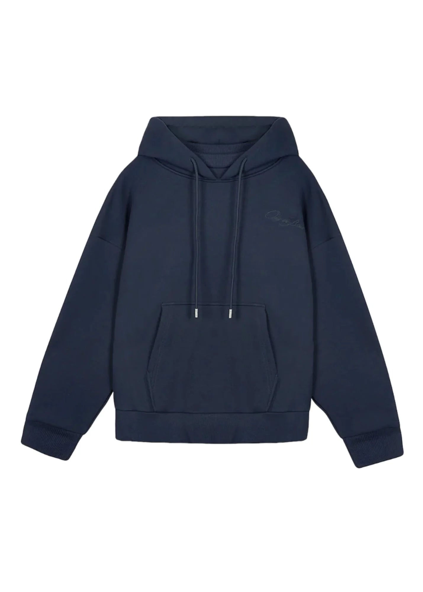 ONLY THE BLIND WATERS TWIN RIB HOODIE NAVY