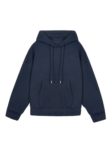 ONLY THE BLIND WATERS TWIN RIB HOODIE NAVY