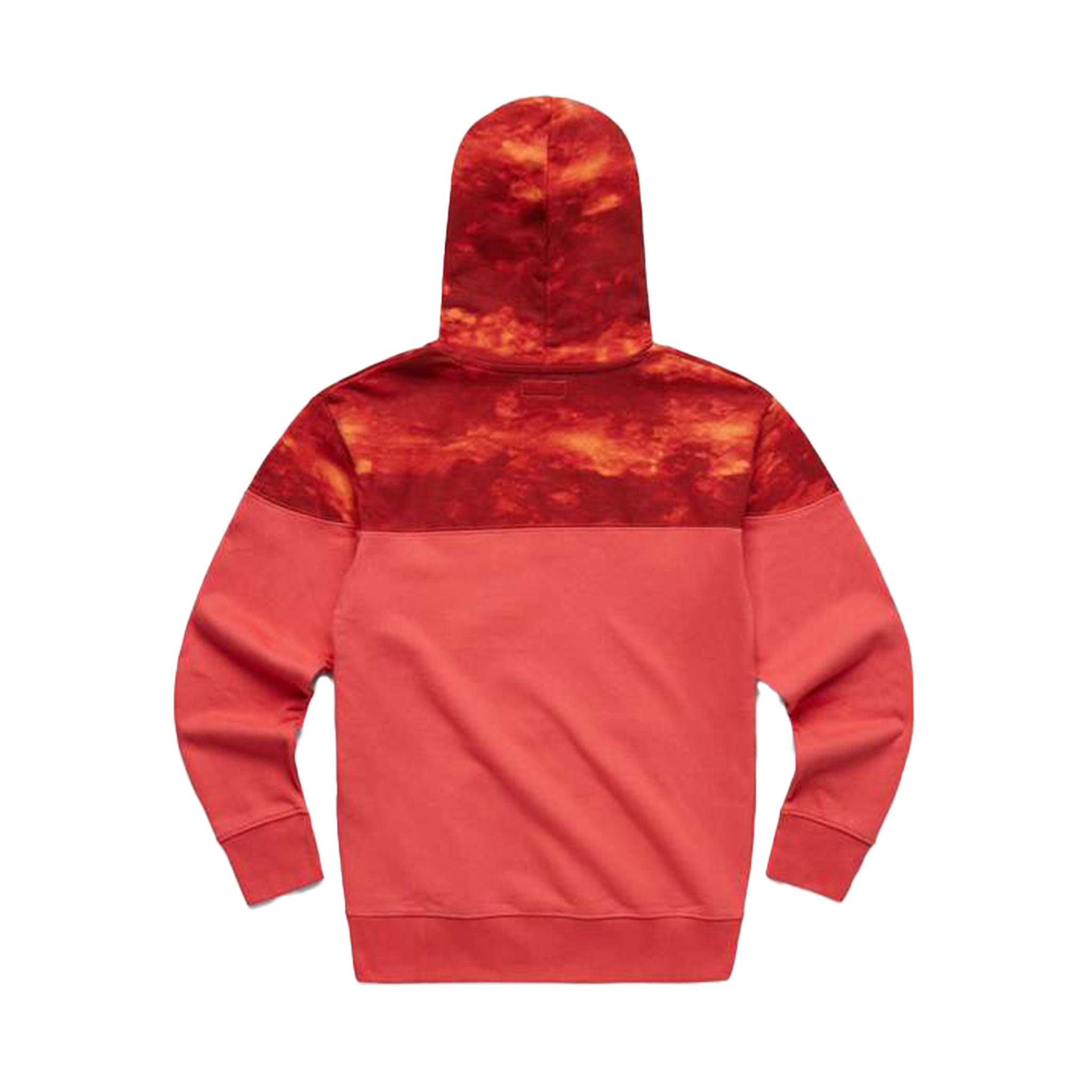 MARKET SPLIT THE DYE HOODIE RED