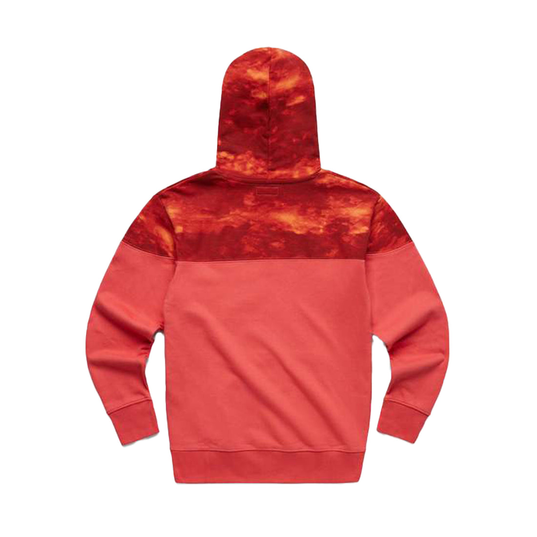 MARKET SPLIT THE DYE HOODIE RED