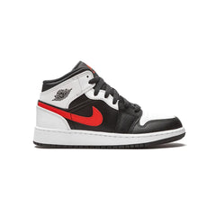 Jordan 1 Mid White Black Chile Red (GS)