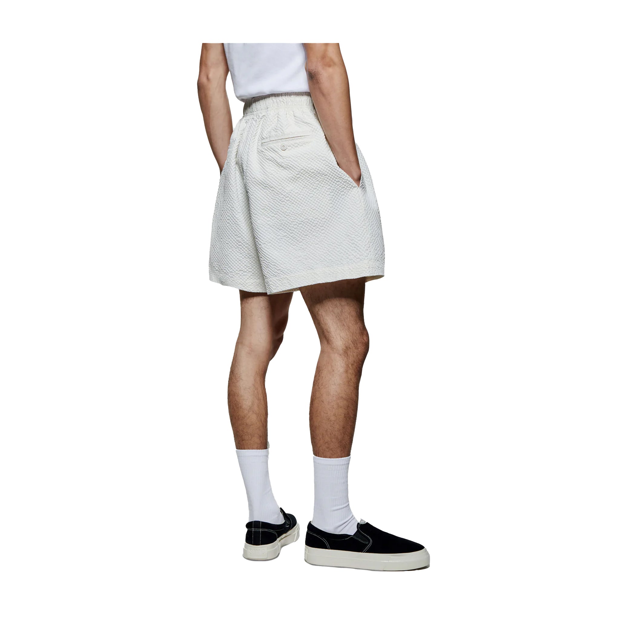 SEERSUCKER SHORTS - BONE