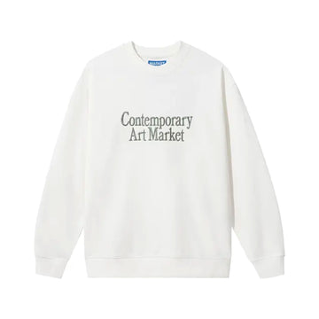 MARKET CONTEMPORARY ART CREWNECK SWEATSHIRT PARCHMENT