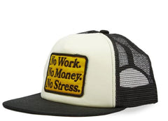 Market Black No Stress Trucker Hat,Cream Black
