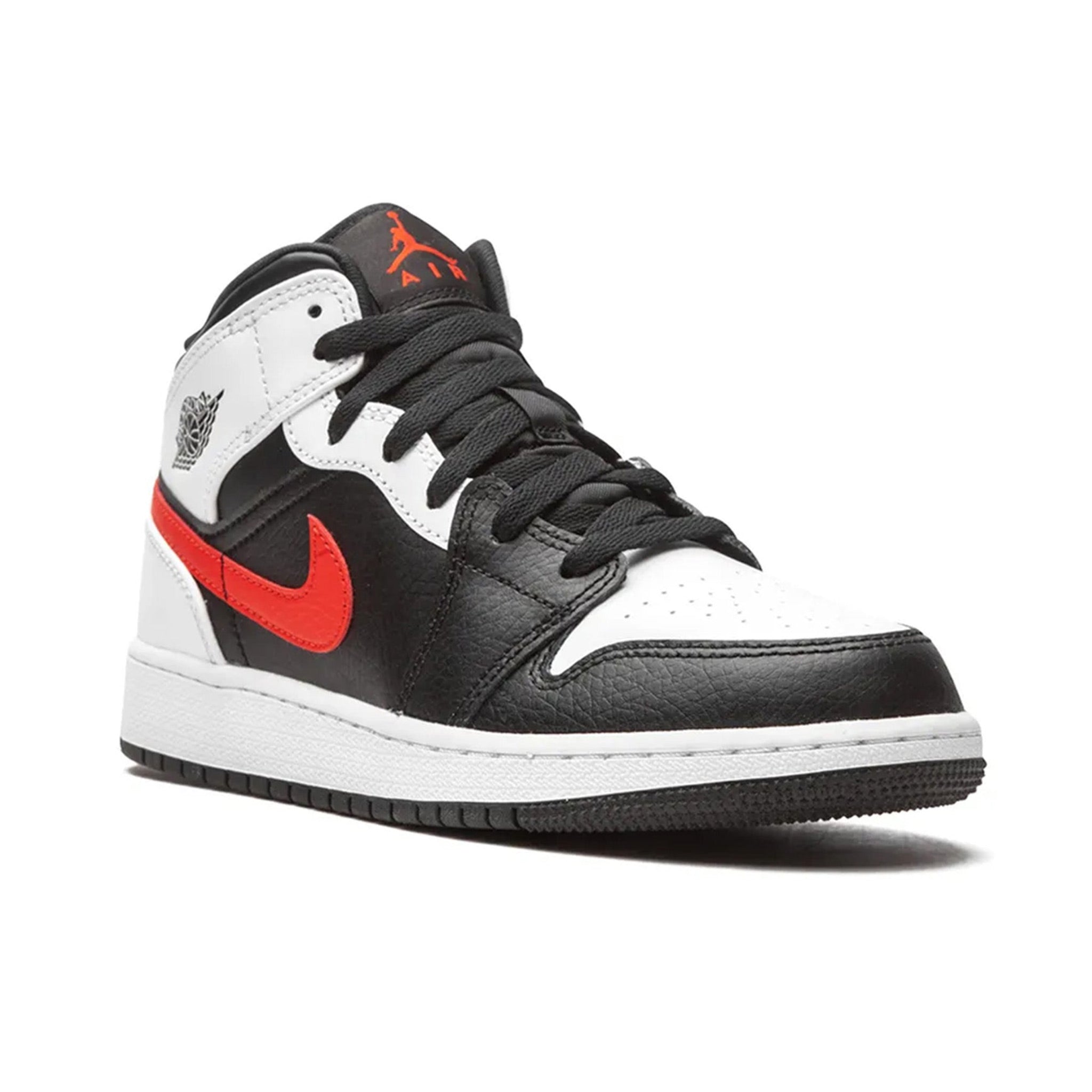 Jordan 1 Mid White Black Chile Red (GS)
