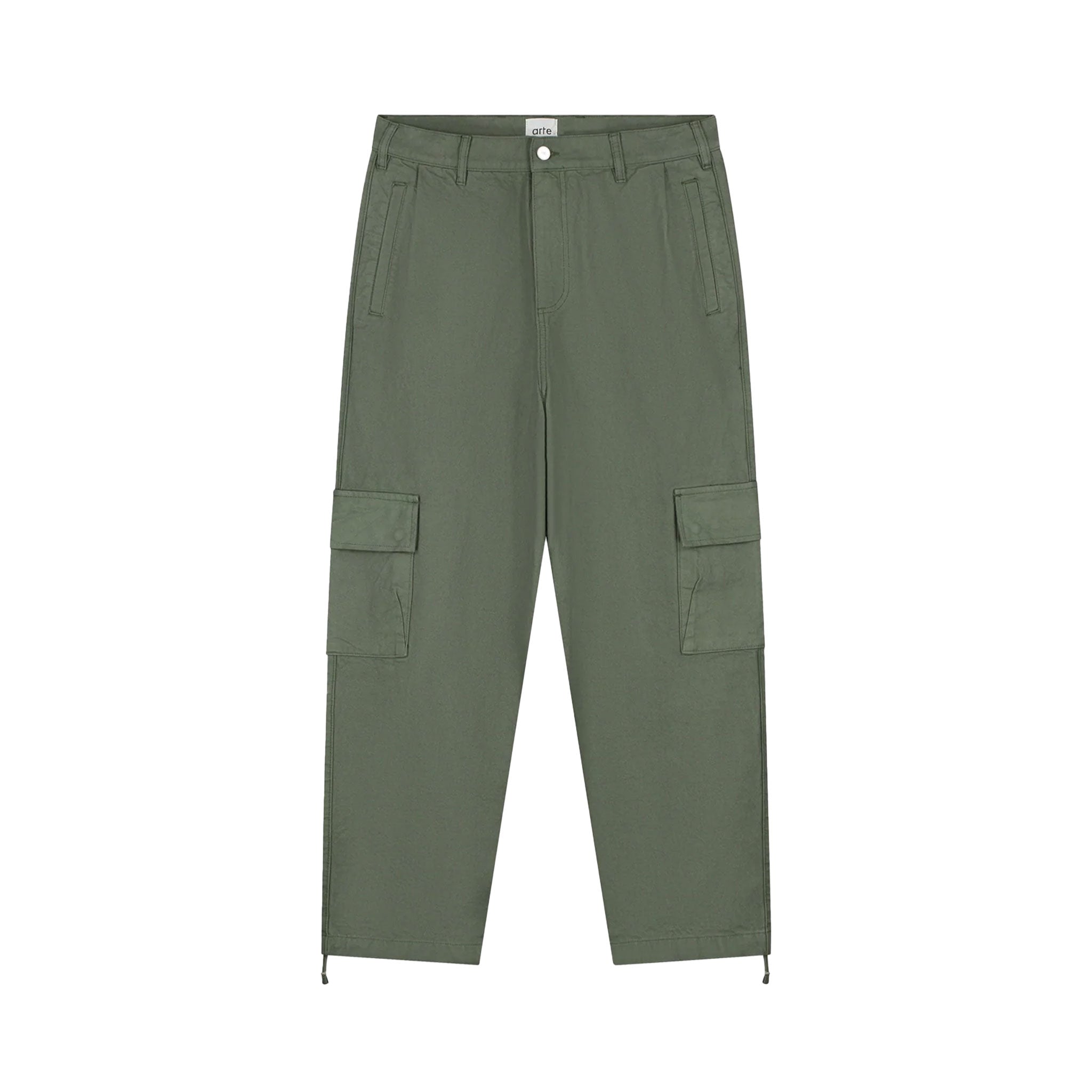 ARTE Low Cargo Pants - Green