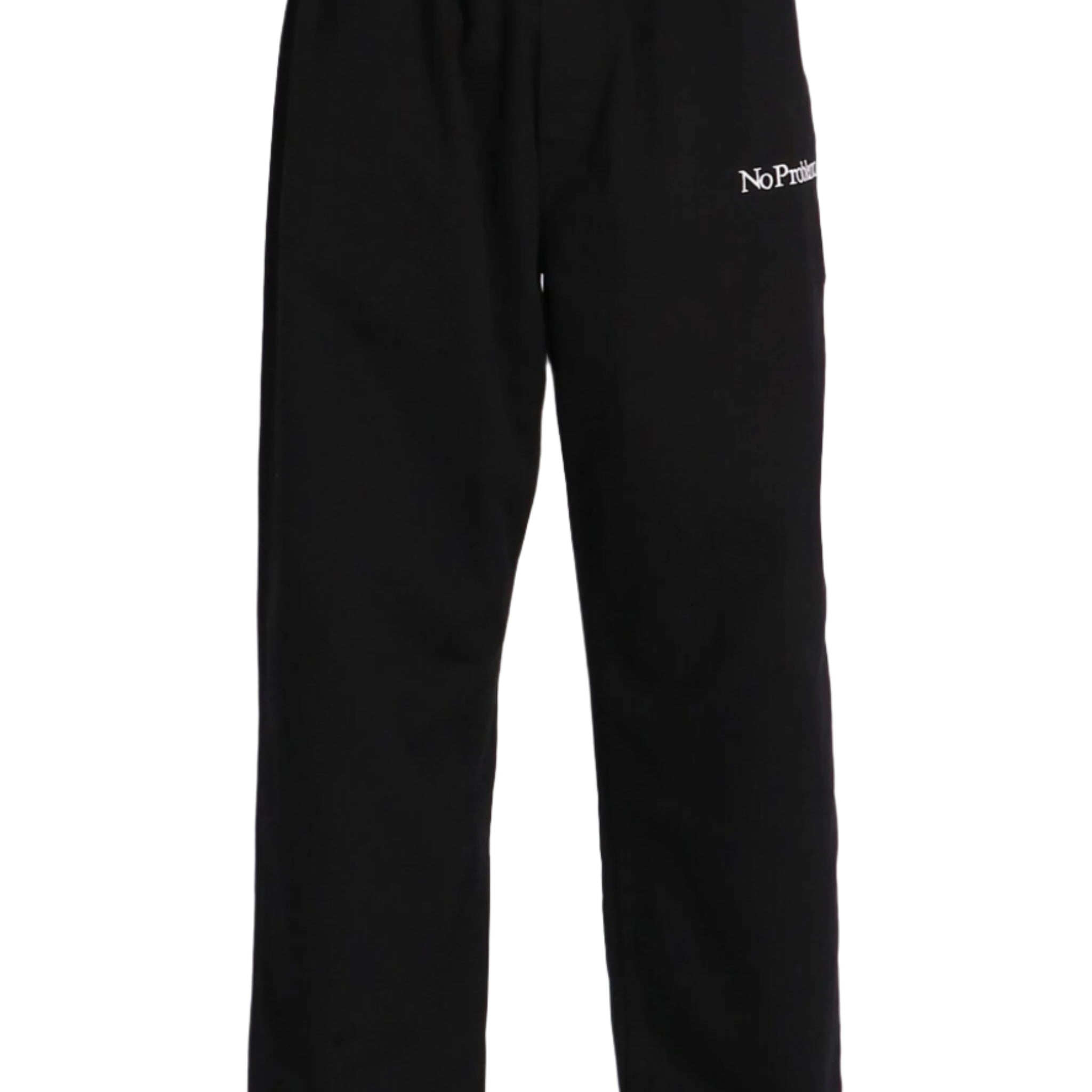 Aries Rhinestone Velour Sweatpants Black