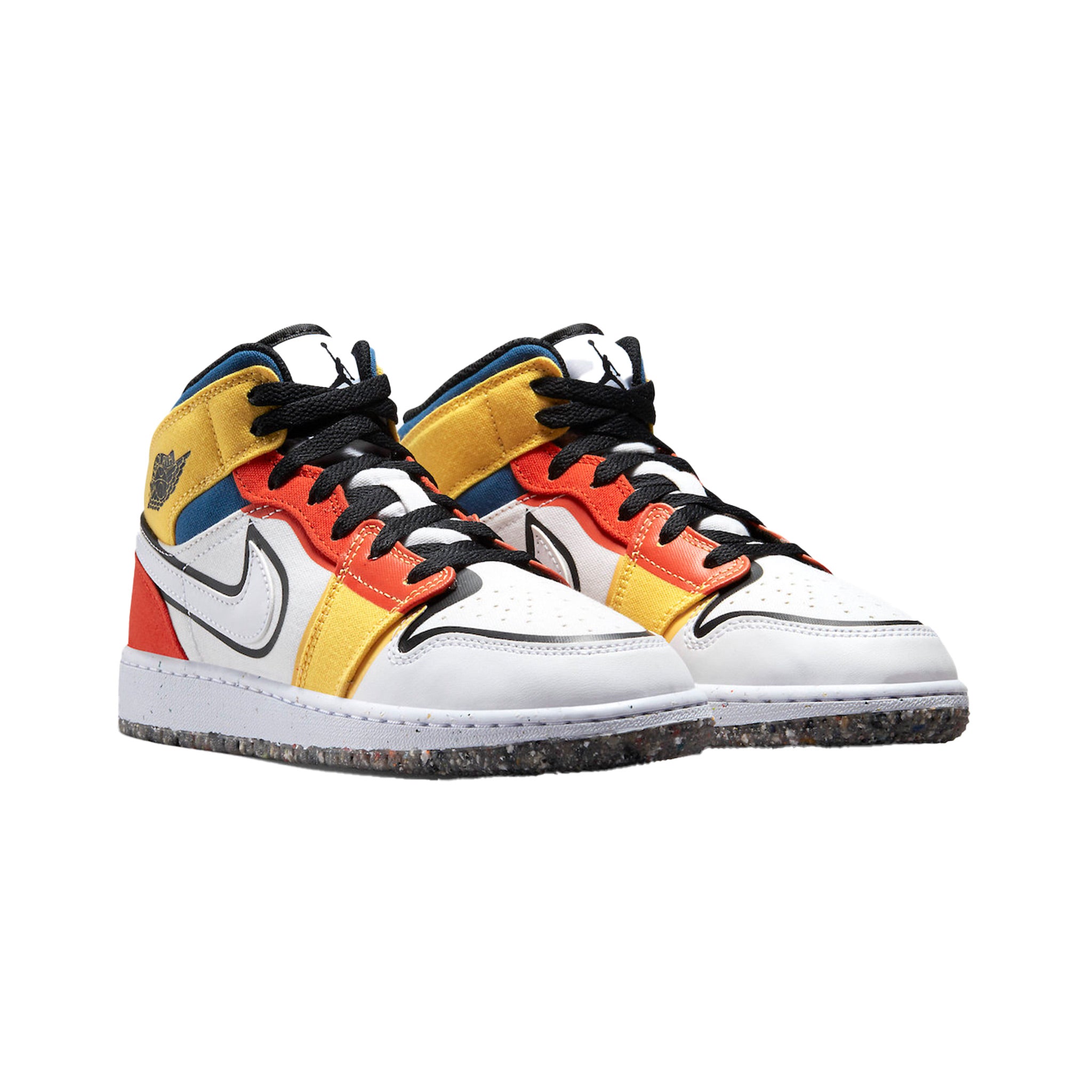 Jordan 1 Mid Multi-Color Canvas (GS)