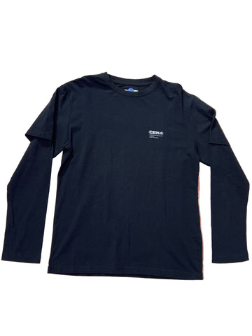 C2H4 PLAIN GLIITER LOGO BLACK