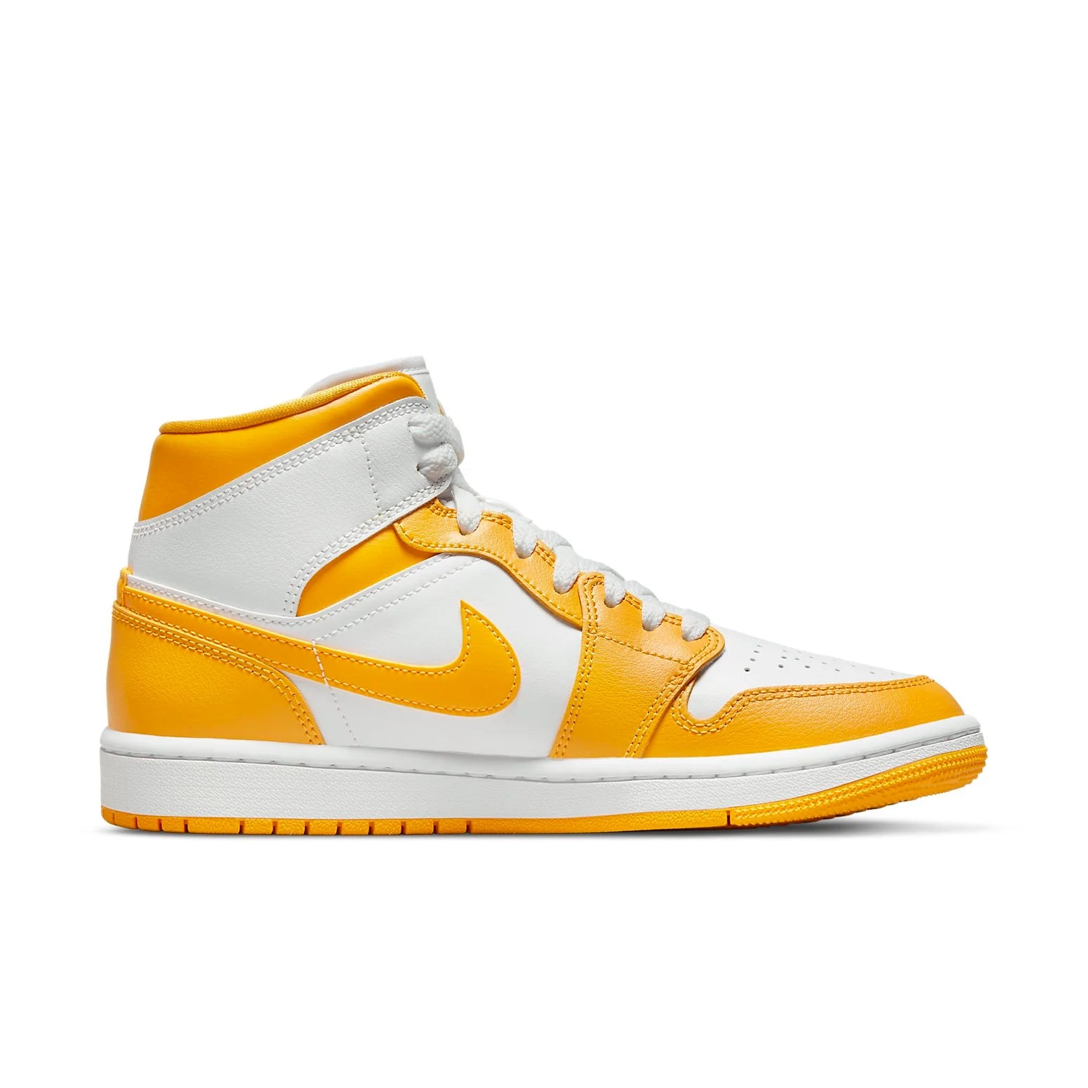 Jordan 1 Mid White University Gold