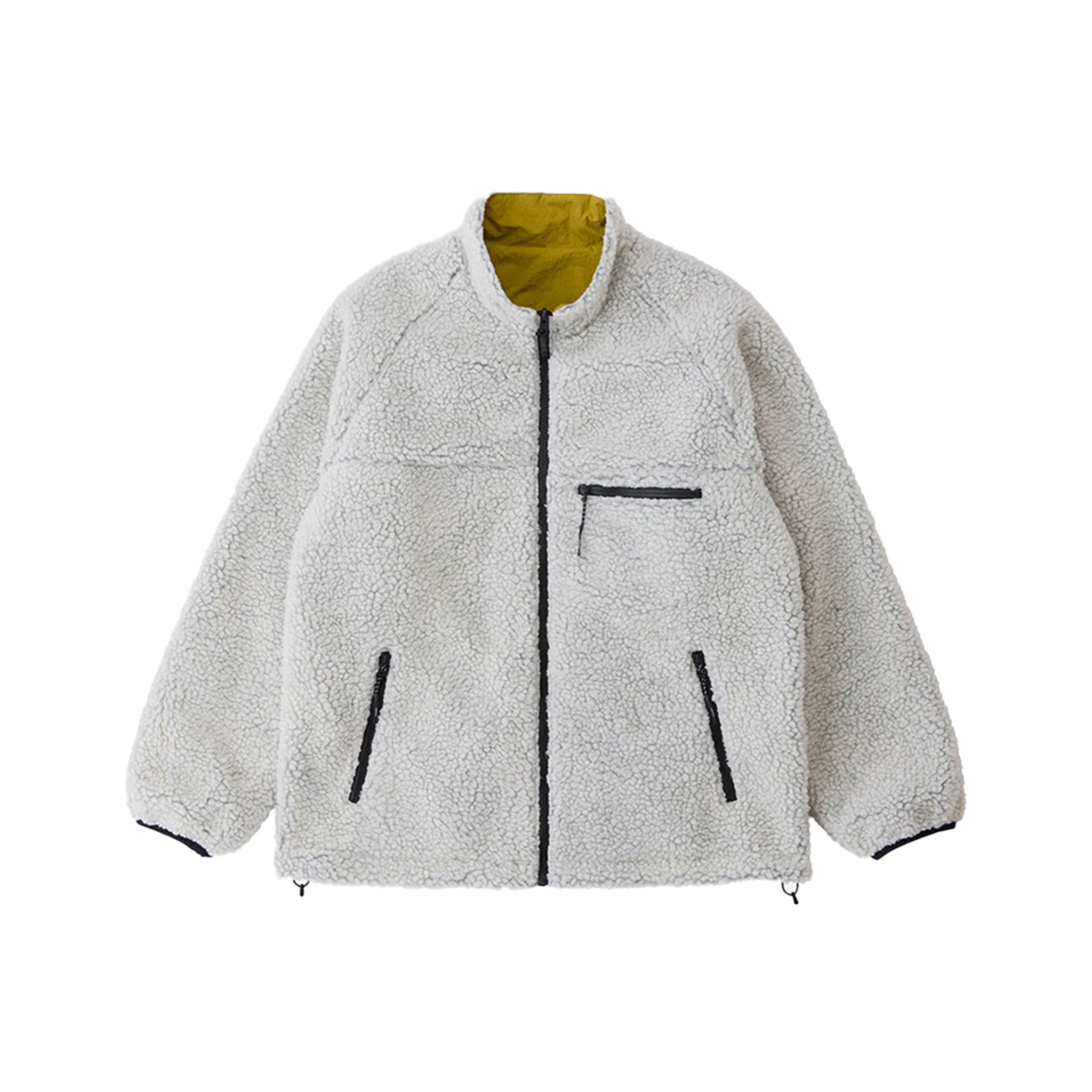 GRAMICCI Reversible Sherpa Jacket - Natural / Chartreuse