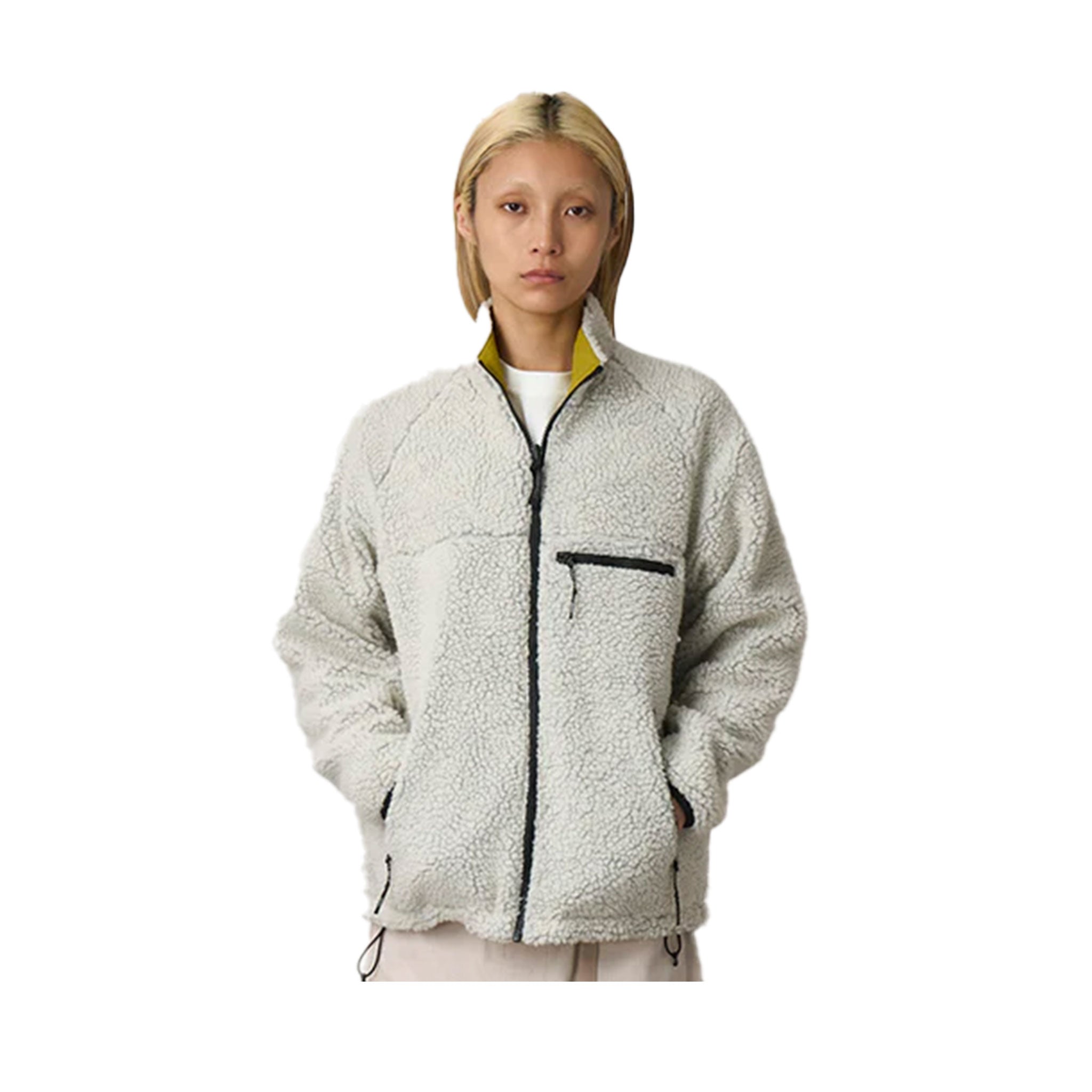 GRAMICCI Reversible Sherpa Jacket - Natural / Chartreuse