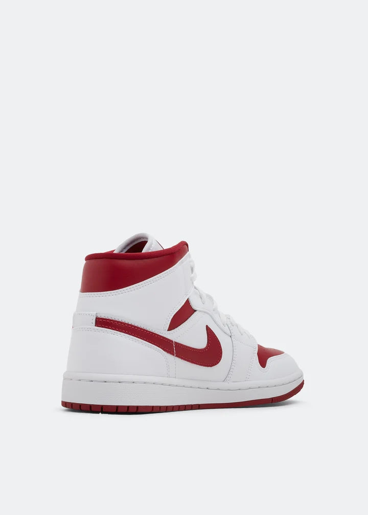 JORDAN 1 MID WHITE GRENADE