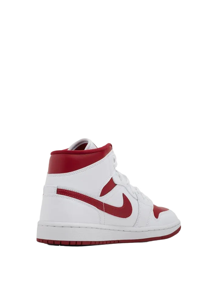 JORDAN 1 MID WHITE GRENADE